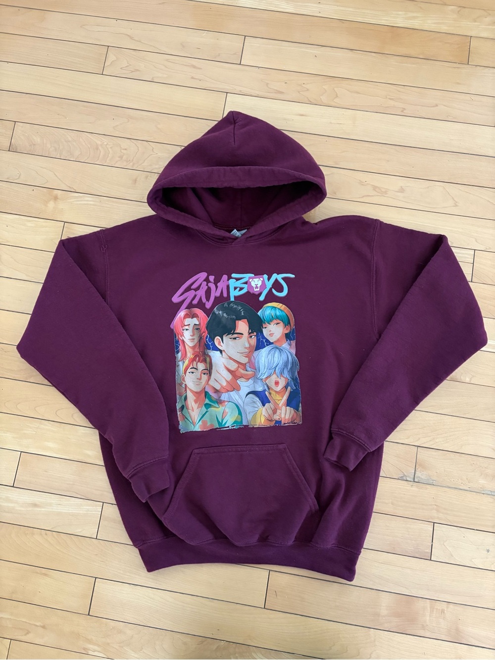 Gildan Youth XL Purple Saja Boys Hoodie